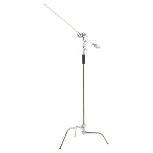 影邦魔术腿C型架加粗横杆闪光灯顶灯架不锈钢横杆横臂斜臂支架影室灯旗板架摄影支架 影棚附件悬臂架顶灯