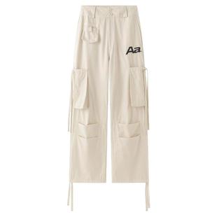 ACMEAURA美式潮牌工装裤辣妹爵士舞街舞设计感初秋休闲裤