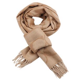 【国内现货】COACH/蔻驰围巾时尚羊毛流苏围脖情侣款保暖轻奢围巾