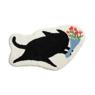 张乐陆X暖藻 么么黑联名床边毯儿童房可爱地垫卫生间门口吸水脚垫