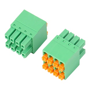 双层免螺丝接线端子15EDGKNHC-3.5/3.81mm双排免焊弹簧式连接器