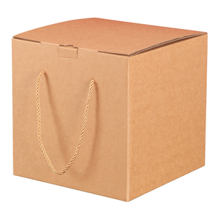 牛皮纸瓦楞正方体包装盒蜂蜜辣椒酱果酱通用礼盒空盒子纸盒定制