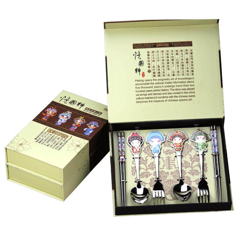 京剧脸谱餐具筷碗特色老师特产