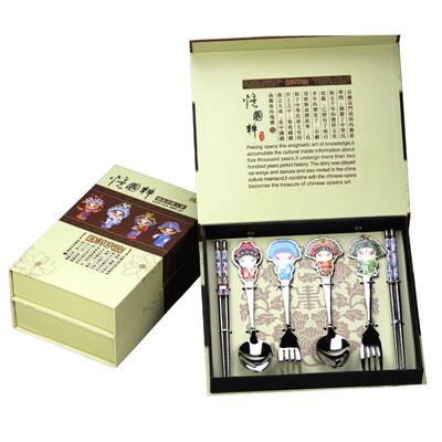京剧脸谱餐具筷碗特色老师特产