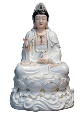 南海观世音像坐莲观音