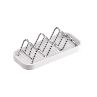 w型肥皂架肥皂盒不锈钢香皂置物架神器浴室洗手台面沥水托收纳