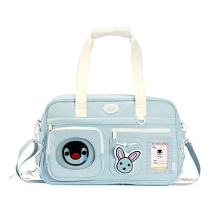 VANWALK Pingu大容量短途旅行包女生运动健身斜挎手提轻便行李袋