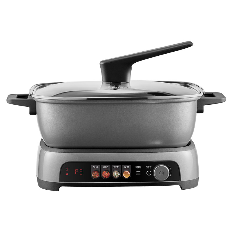 美的电火锅家用6.5升大容量2200瓦大功率电磁炉加热22HGF2805