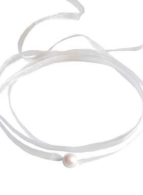 浪漫超仙绑带蝴蝶结设计锁骨链女