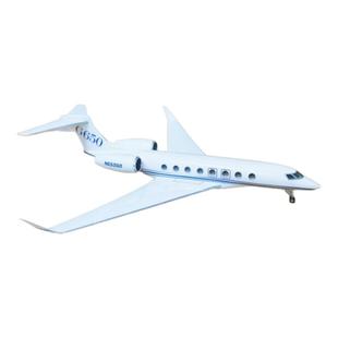 湾流650公务机海湾航空G5000带轮子成品仿真飞机模型C919南方航空