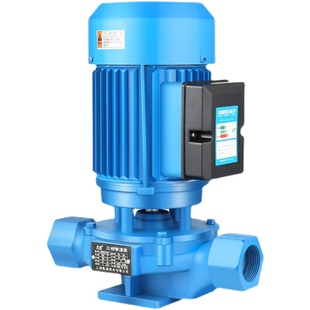 立式管道离心泵380v暖气地暖热水循环泵回水系统220v增压泵加压泵