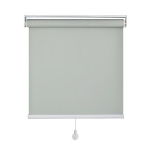 自动上升卷帘窗帘遮光遮阳书房阳台卧室卫生间免打孔弹簧伸缩窗帘