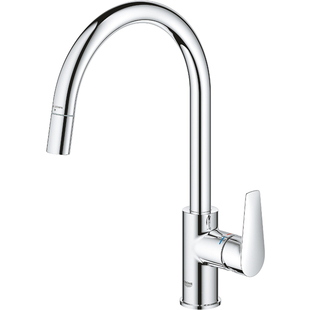 高仪(GROHE) 原装进口可旋转冷热家用厨房水槽水龙头可抽拉30536