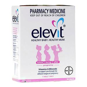 24年 elevit爱乐维女孕妇复合维生素备孕叶酸孕期营养爱维乐100粒