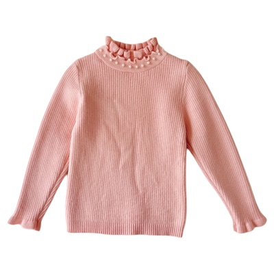 冬季女宝宝一体绒毛衣百搭