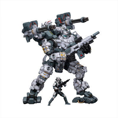 joytoy暗源白色钢骨兵人成品塑料