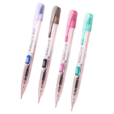 派通侧按式自动铅笔透明杆