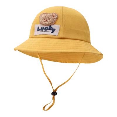 布丁新语渔夫帽小熊遮阳防晒