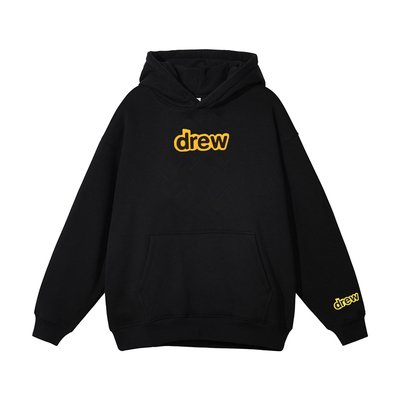 重磅480克Drew笑脸字母连帽卫衣