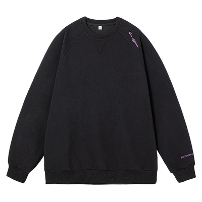 刺绣美式潮牌重磅圆领卫衣