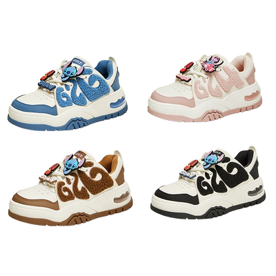 孟子义同款天美意史迪奇联名小白鞋面包鞋新款CNE20DM3奥莱