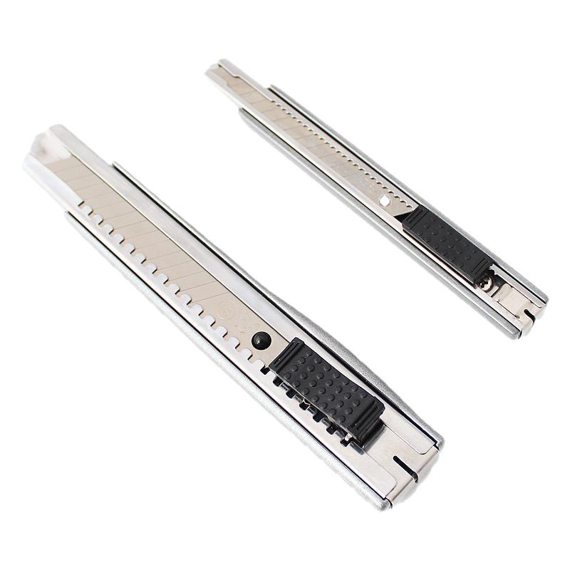 不锈钢美工刀大号全金属刀架工具刀片9mm 18mm文具伸缩重型壁纸刀