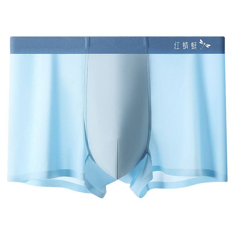 红蜻蜓夏季男士冰丝内裤平角裤头