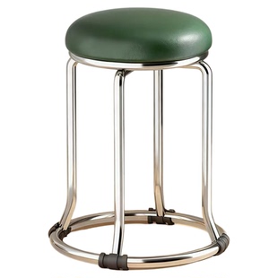 圆凳不锈钢凳子可叠放套凳铁艺椅子板凳加厚家用餐桌凳钢筋凳加厚