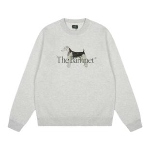 ●callmebabysoft韩国小众The barnnet八奶家小狗加绒圆领卫衣女