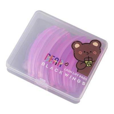 粘性小熊烫睫毛垫片黑之羽