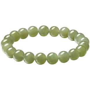 ZEGL和田玉手串绿色串珠新中式手链女秋冬轻奢小众精致饰品手饰