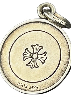 美式CH克罗22k全金天使吊坠925银