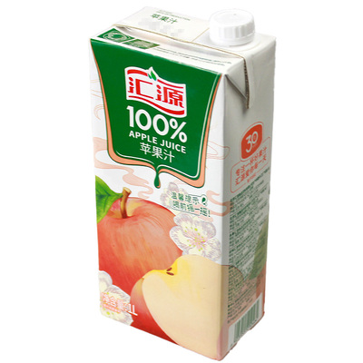 汇源100%果汁饮料1L大盒装橙汁苹果汁葡萄汁多口味混合装饮料