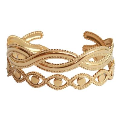 invia波西米亚埃及希腊钛钢手镯