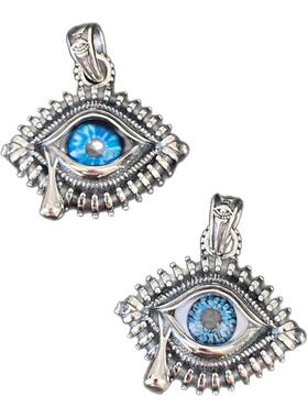 男女925纯银上帝之眼睛项链吊坠