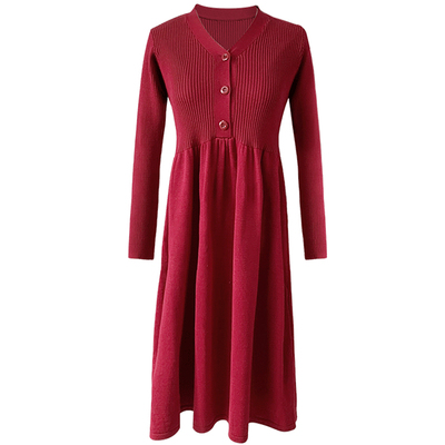 孕妇针织内搭打底衫哺乳裙秋冬款