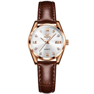 瑞士认证新款正品牌女士手表女表简约时尚轻奢华皮带款名表石英表