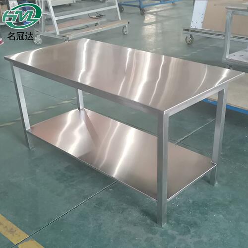 定制304不锈钢双层工作台 实验室GMP无尘洁净车间不锈钢工作台