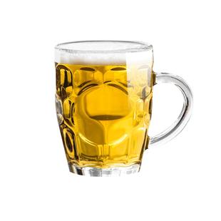 玻璃杯家用带把手杯子精酿啤酒杯商用大容量扎啤杯500ml泡茶水杯