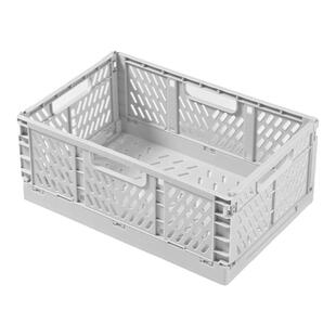 桌面可折叠收纳盒学生文具置物架子杂物化妆品储物筐可叠放小篮子