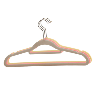 植绒防滑无痕家用不鼓包环保透光干湿两用绒面衣柜整理师专用衣架