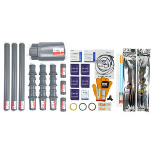 10KV冷缩电缆终端头中间接头高压户内外单三芯电力线冷缩套管附件