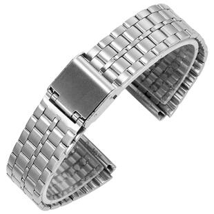 适配卡西欧AE1200/1300 A159 A158 A168 F91小方块不锈钢表带18mm