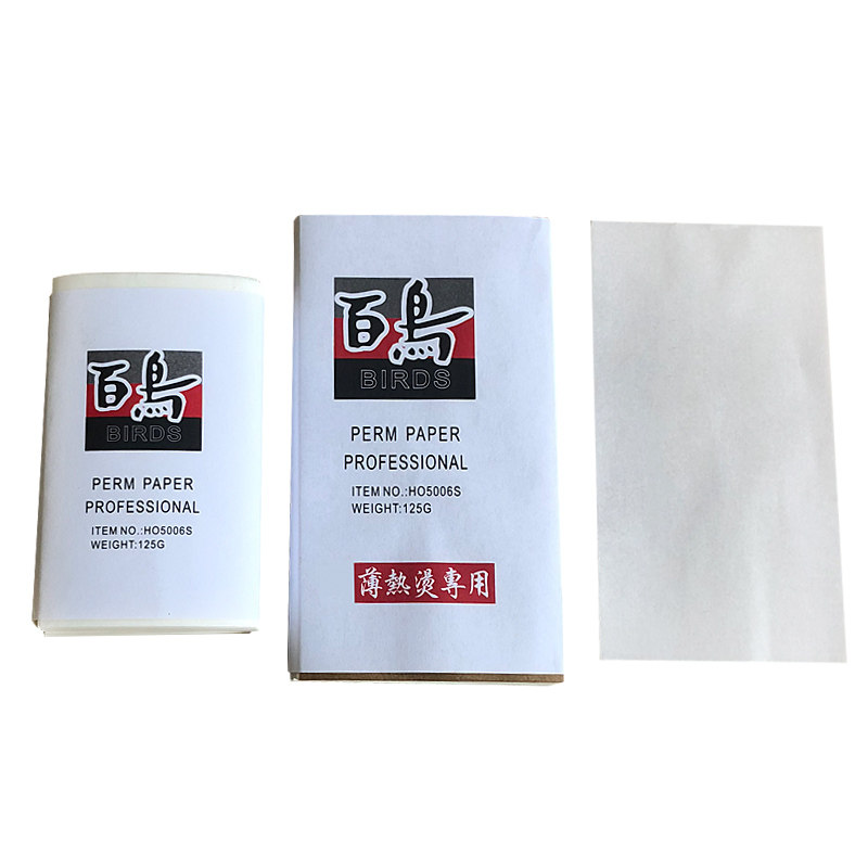 百鸟艾文烫发纸热烫超薄发纸油纸陶瓷烫木浆纸一次性电发美发用品