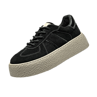 枫叶男鞋厚底德训鞋男款冬季真皮增高男士板鞋百搭男生鞋子潮复古