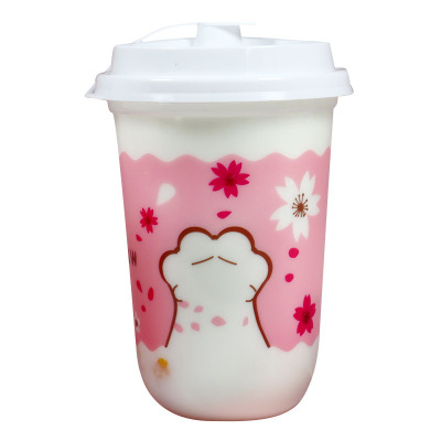 猫爪400/500mlU型一次性脏脏茶