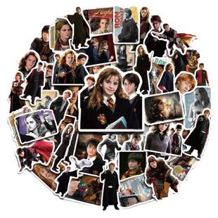 动漫HarryPotter哈利波特电影人物赫敏伏地魔贴纸霍格沃茨之遗主题笔记本电脑平板水杯滑板素材行李箱贴防水