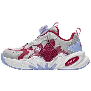 【2026新年红色拜年鞋服系列】安踏女童休闲鞋子小学生运动老爹鞋