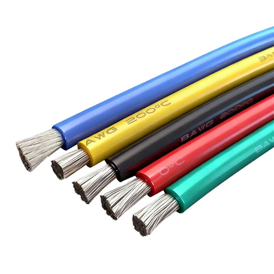 特软硅胶线耐高温航模锂电池线2 4 6 7 8 10 12awg75 95平方电线