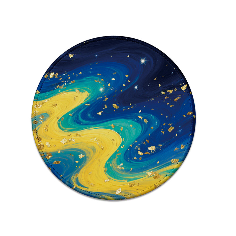 ZO鎏金流体星空防滑鼠标垫